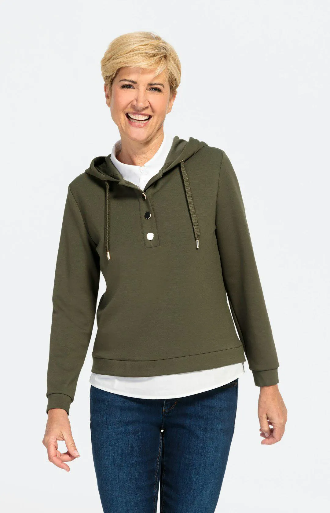 Kapuzensweatshirt mit langem Arm