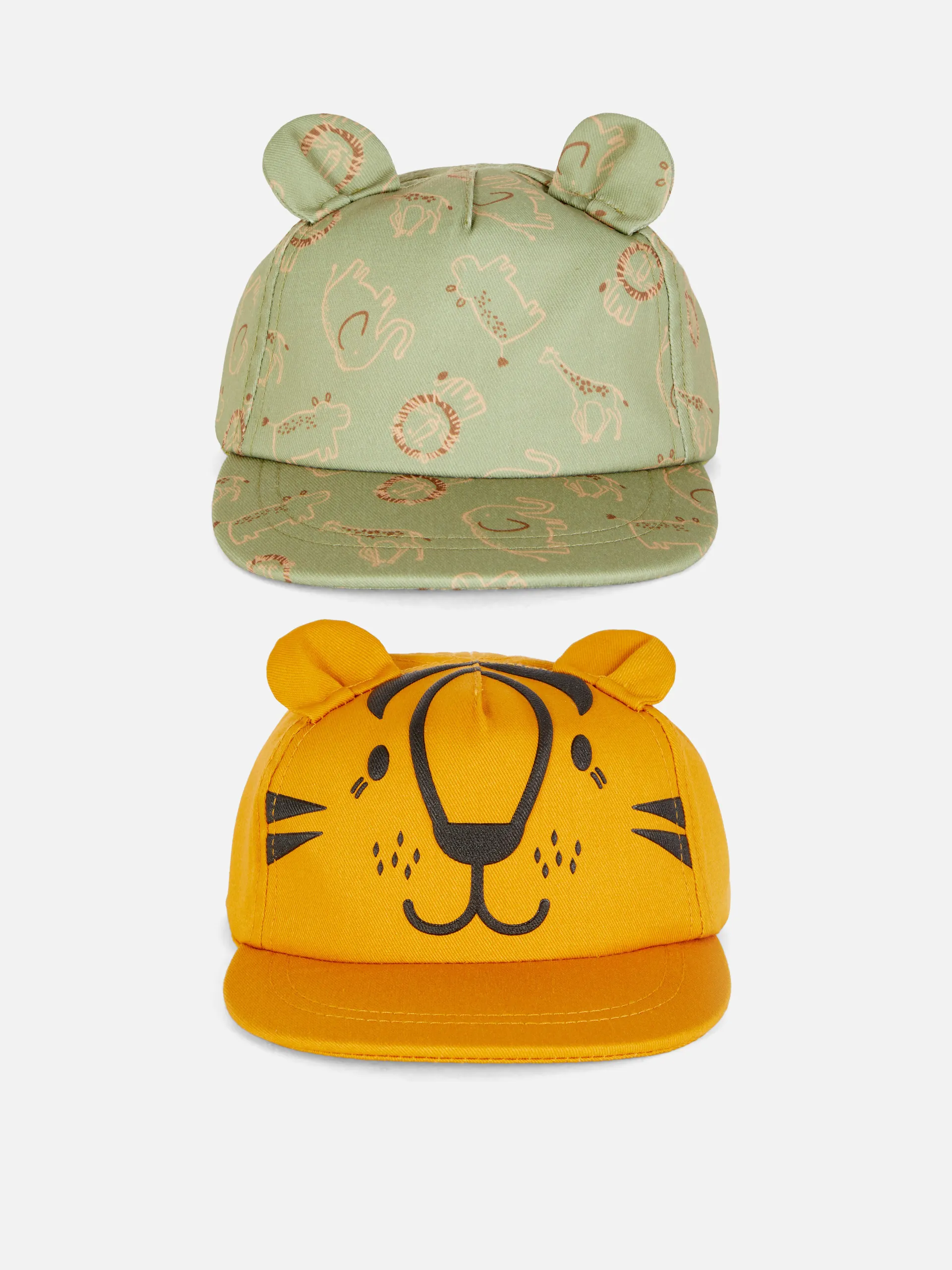 Baseballkappen mit Print, 2er-Pack