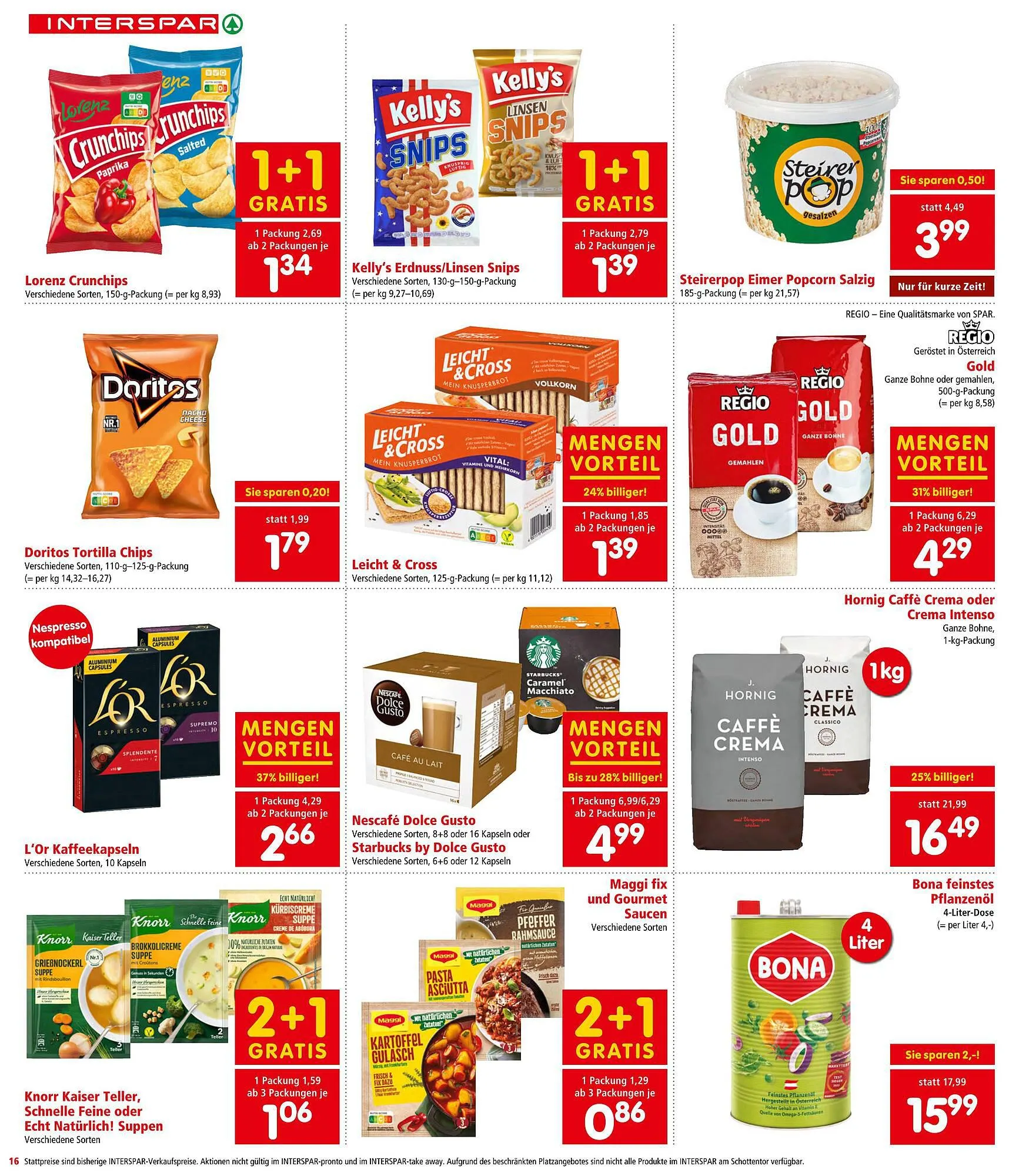 Interspar Flugblatt von 28. September bis 11. Oktober 2023 - Flugblätt seite 16