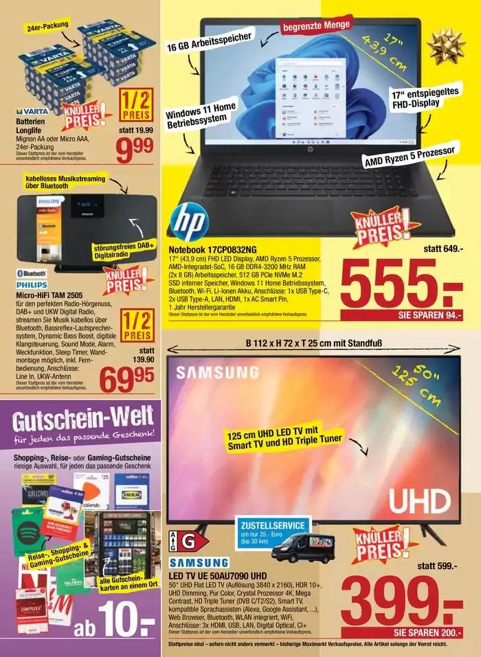 Attraktive Angebote entdecken von 22. November bis 6. Dezember 2024 - Flugblätt seite 20