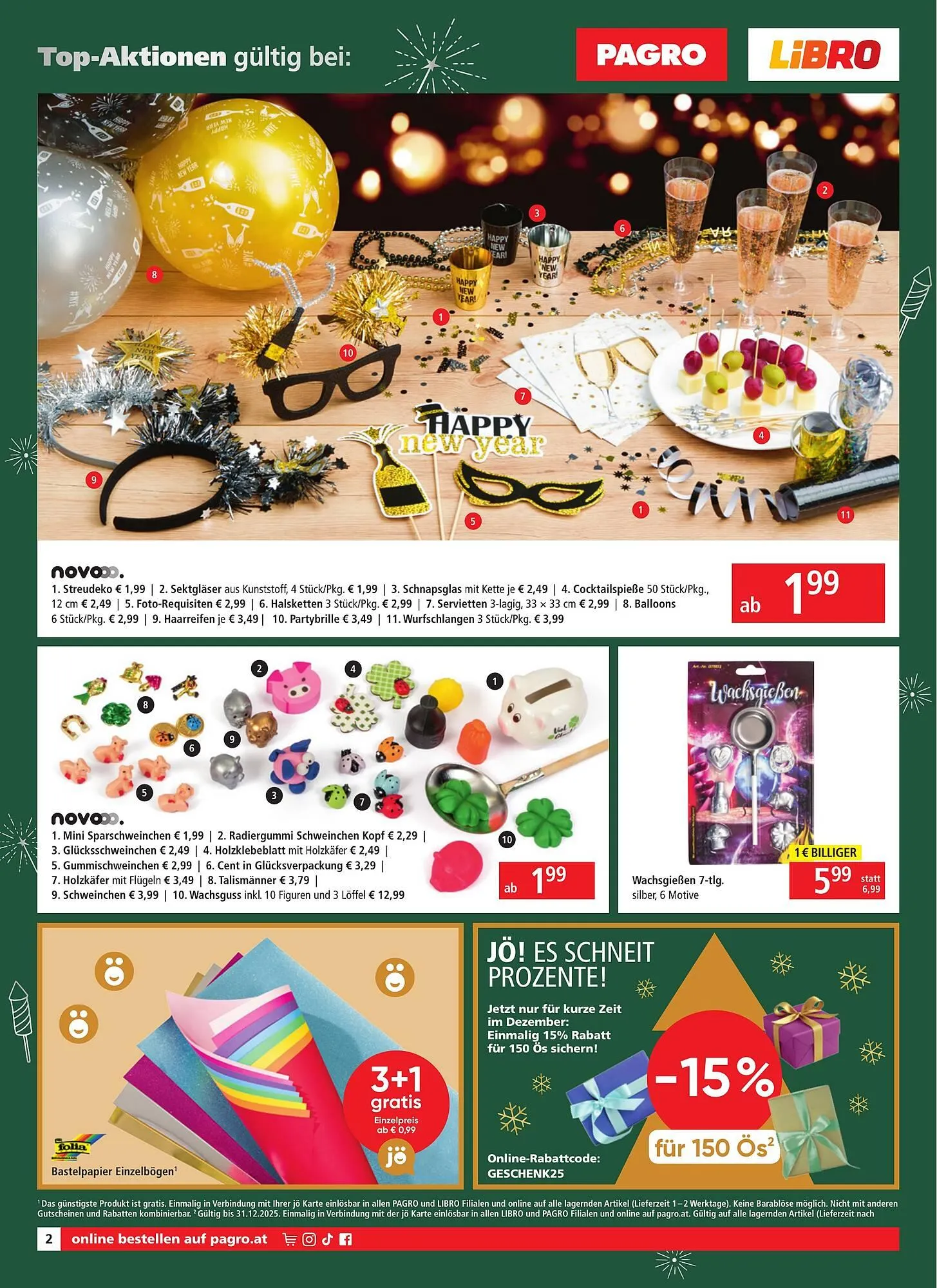 Pagro Diskont Flugblatt von 18. Dezember bis 1. Jänner 2026 - Flugblätt seite  2