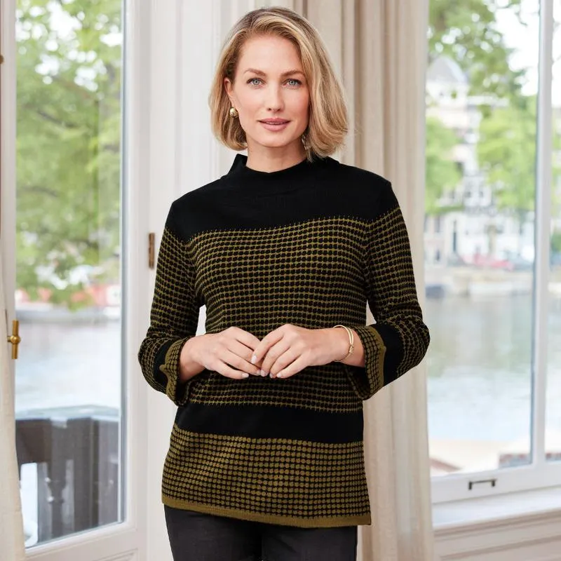 Damen-Pullover mit Umschlag