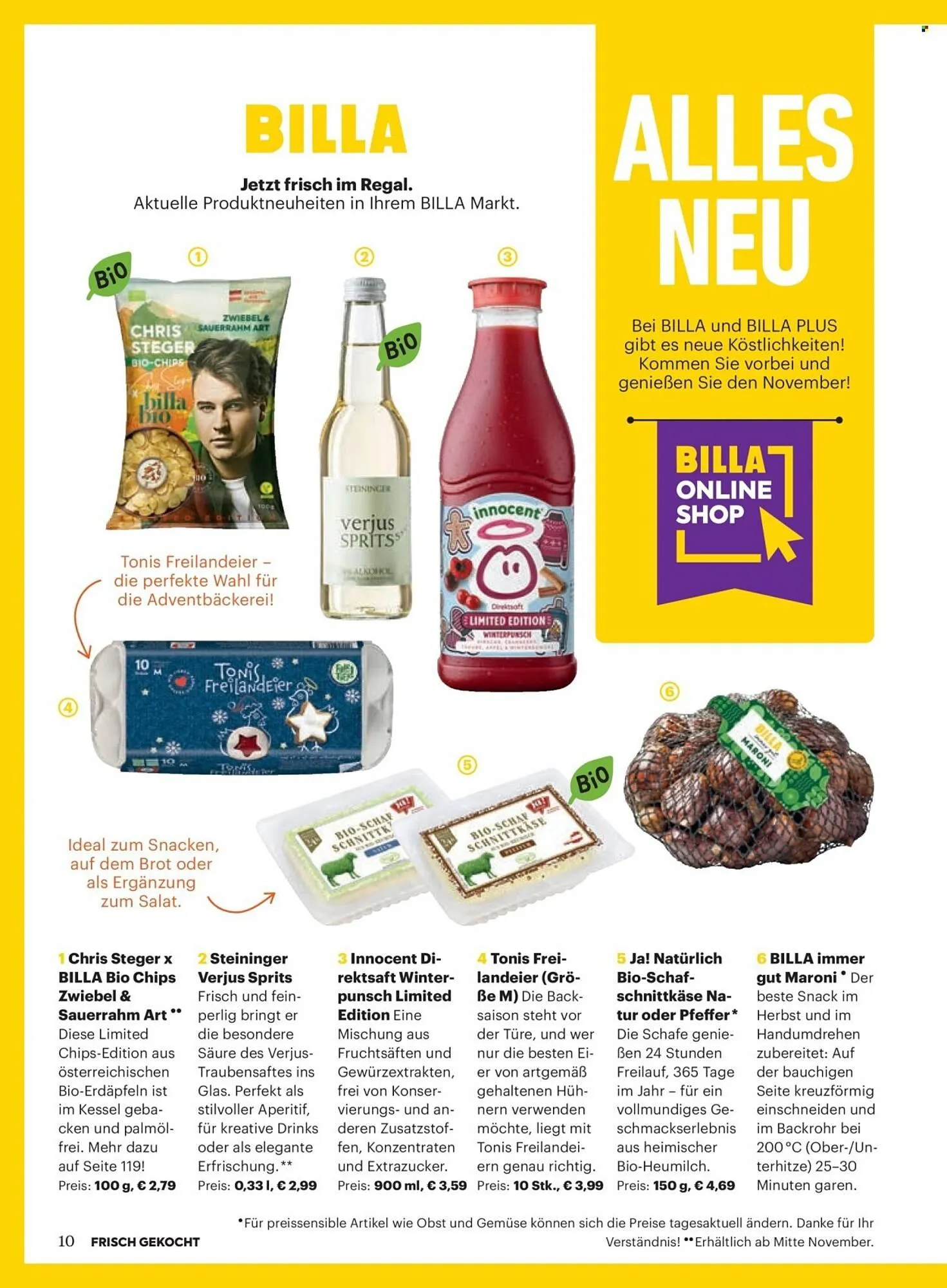 Billa Flugblatt von 1. November bis 30. November 2025 - Flugblätt seite  6