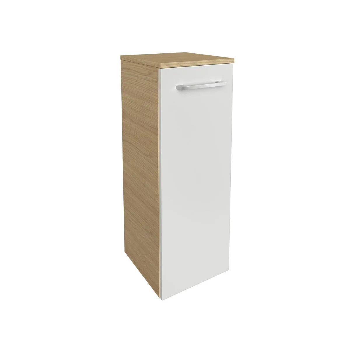Fackelmann Midischrank rechts B.Style 302 x 826 x 320 mm Sandeiche/Weiß