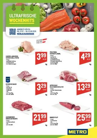 METRO Flugblatt Food von 27. Juli bis 1. August 2026 - Flugblätt seite 1