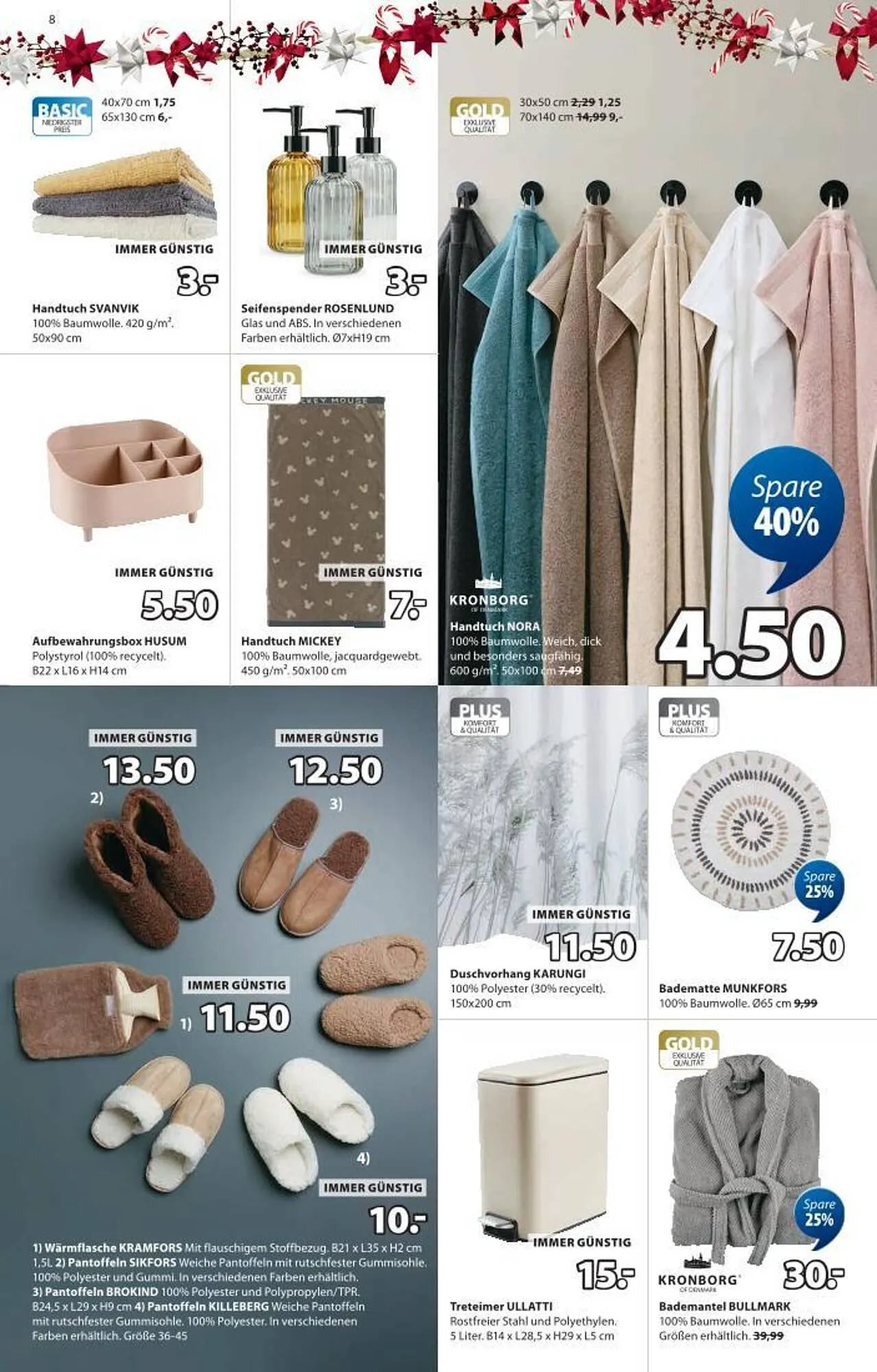 JYSK Flugblatt von 17. Dezember bis 1. Jänner 2026 - Flugblätt seite  8