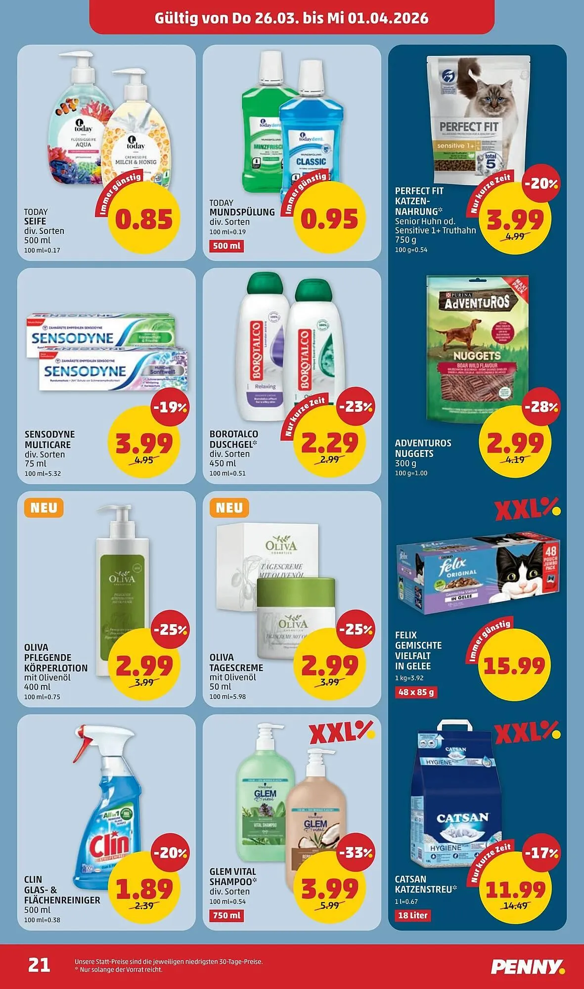 PENNY Flugblatt von 26. März bis 1. April 2026 - Flugblätt seite  21