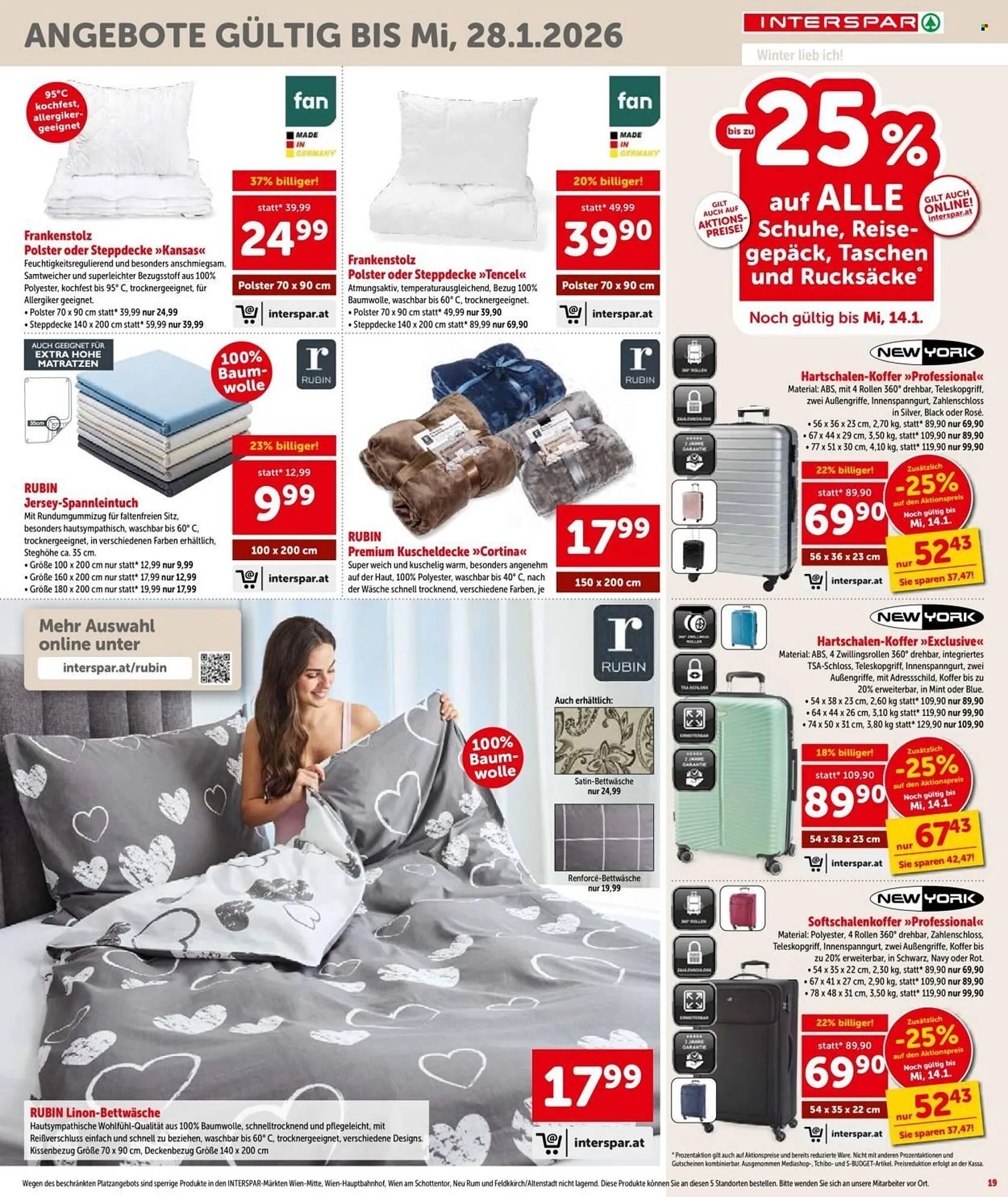 Interspar Flugblatt von 8. Jänner bis 14. Jänner 2026 - Flugblätt seite  19