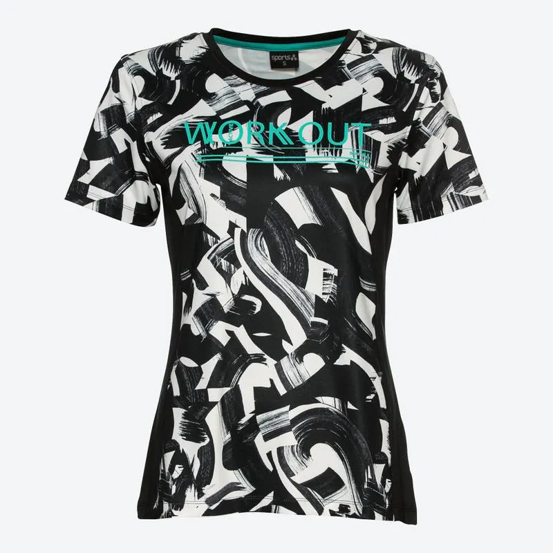 Damen-Funktions-T-Shirt mit All-Over-Print