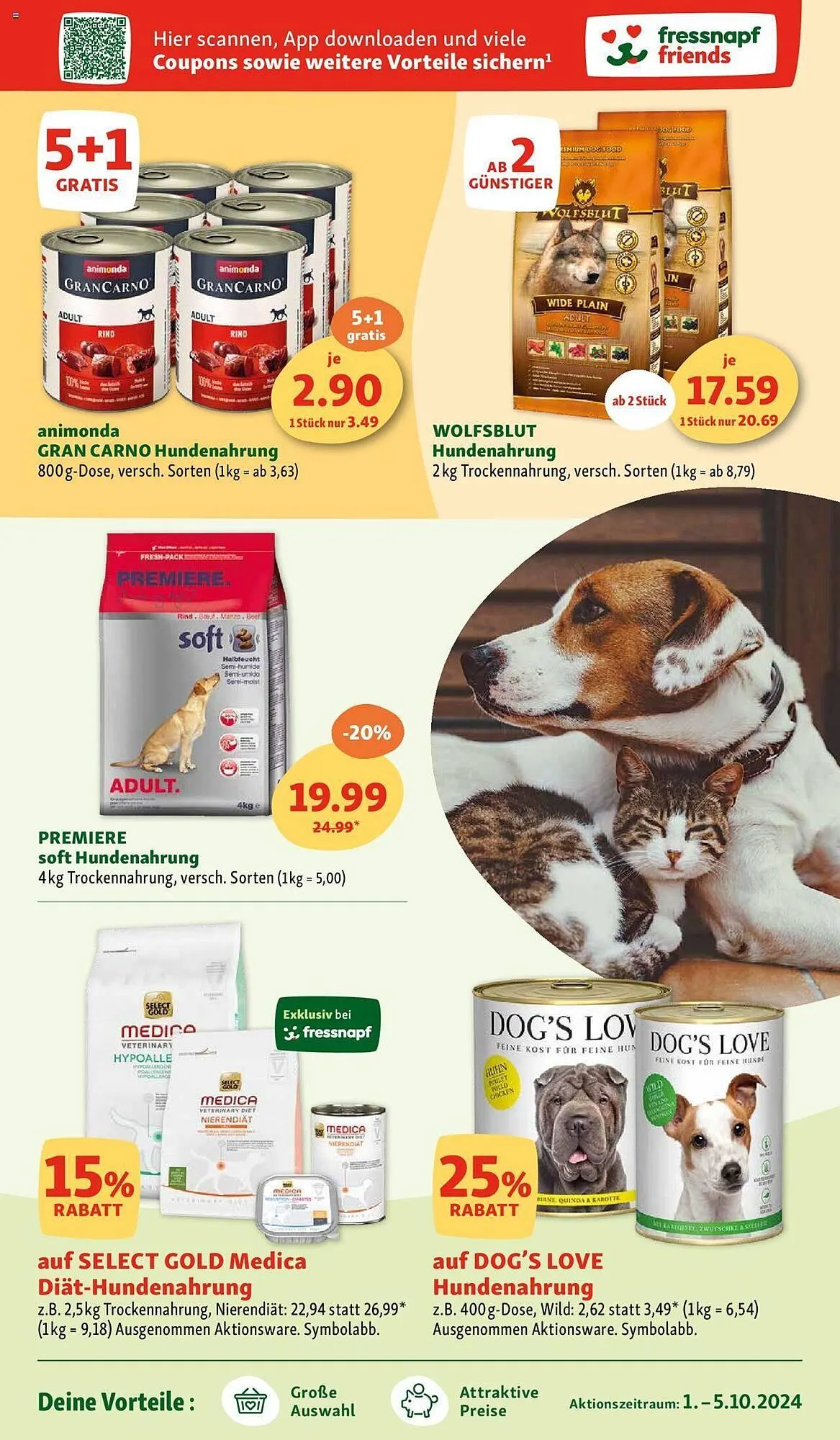 Fressnapf Flugblatt von 1. Oktober bis 5. Oktober 2024 - Flugblätt seite 3