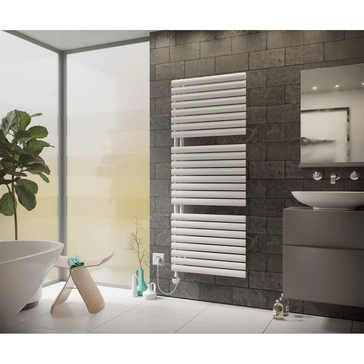Ximax Elektrischer Handtuchwärmer Fortuna-Open 1802 x 500 mm 900 Watt Typ 4 Weiß