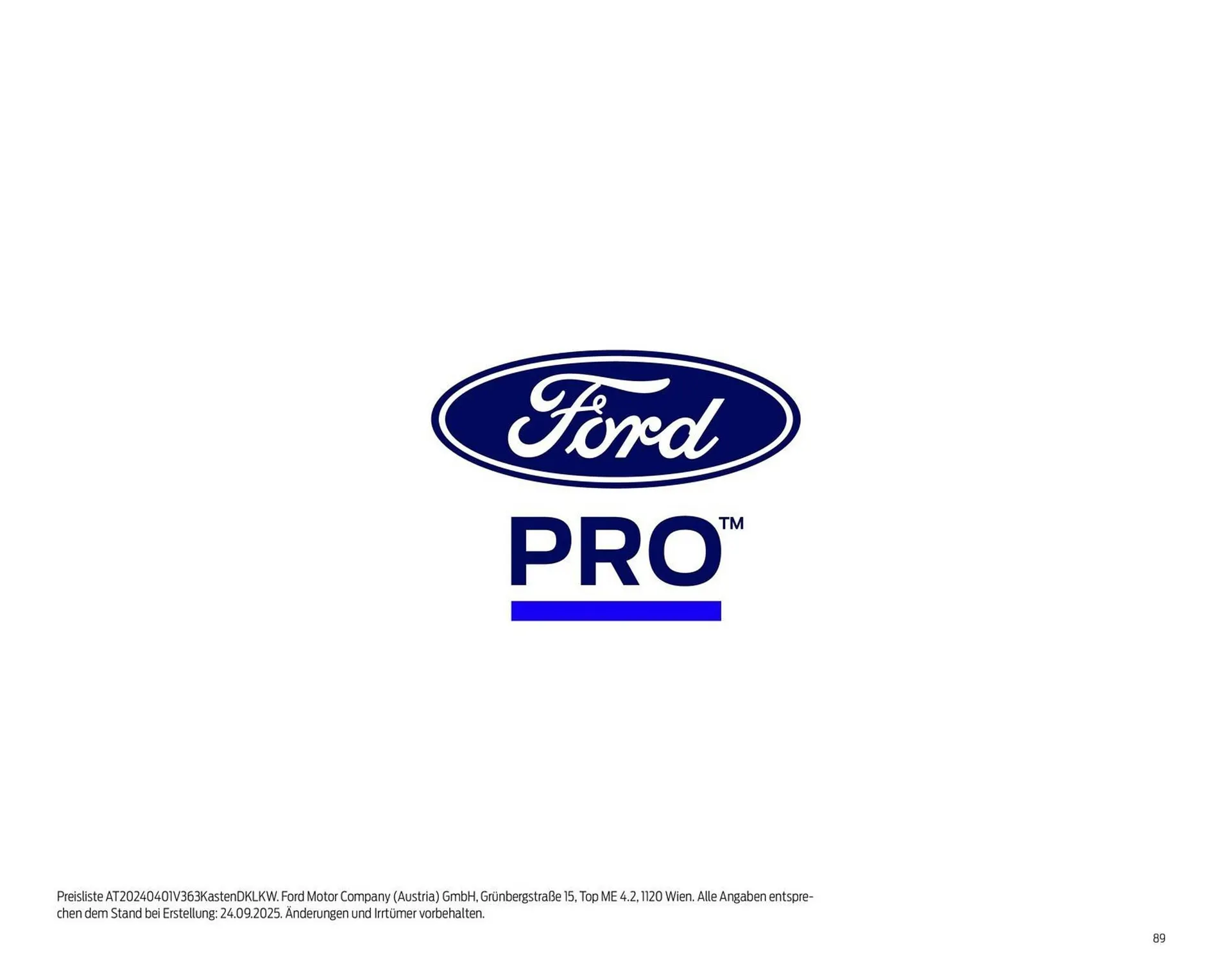Ford Flugblatt von 24. September bis 3. Februar 2026 - Flugblätt seite 89