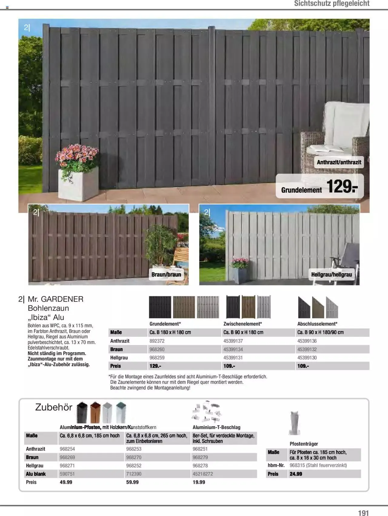 Hagebau Gartenjahr 2023 von 7. März bis 31. Dezember 2023 - Flugblätt seite  191