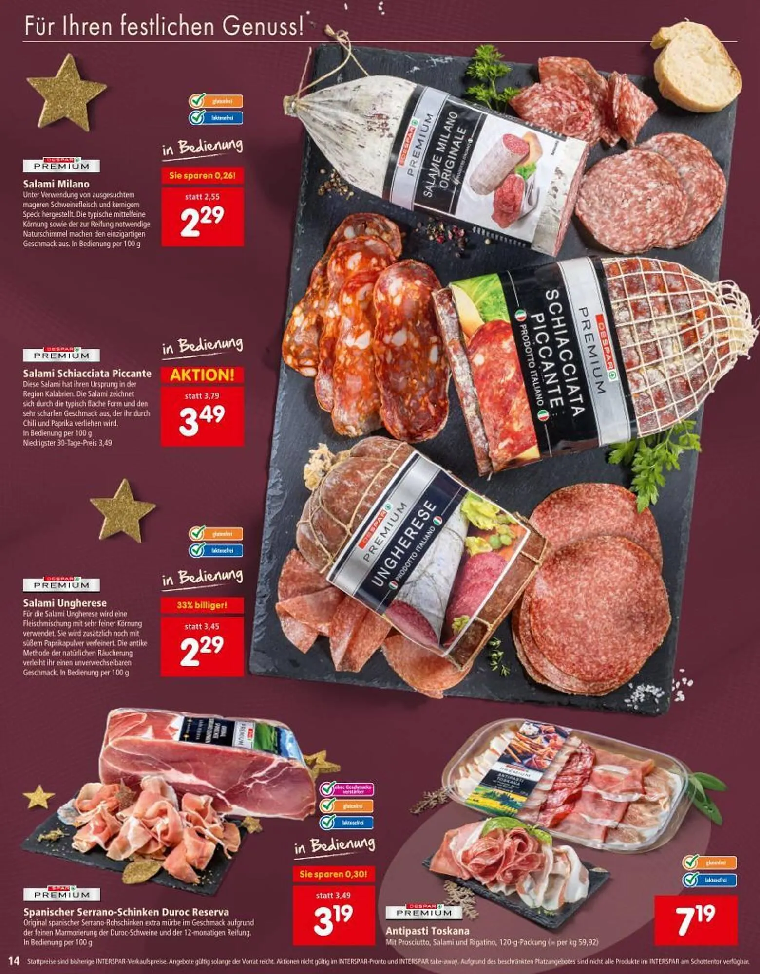 Interspar Flugblatt von 20. November bis 31. Dezember 2025 - Flugblätt seite  14