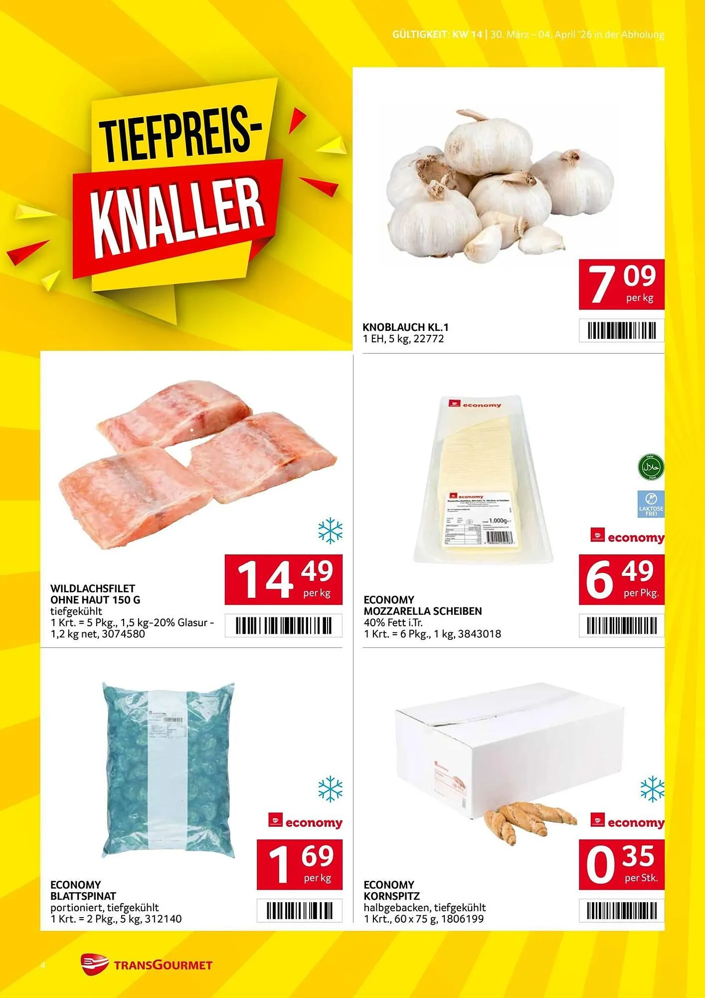 Transgourmet Flugblatt von 30. März bis 4. April 2026 - Flugblätt seite  4