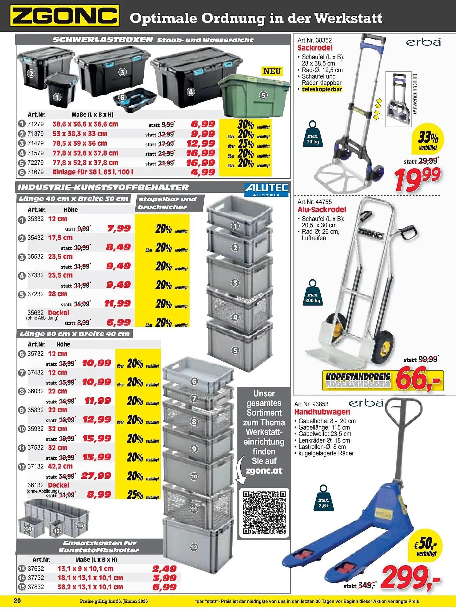 Zgonc Flugblatt von 1. Jänner bis 26. Jänner 2026 - Flugblätt seite  20