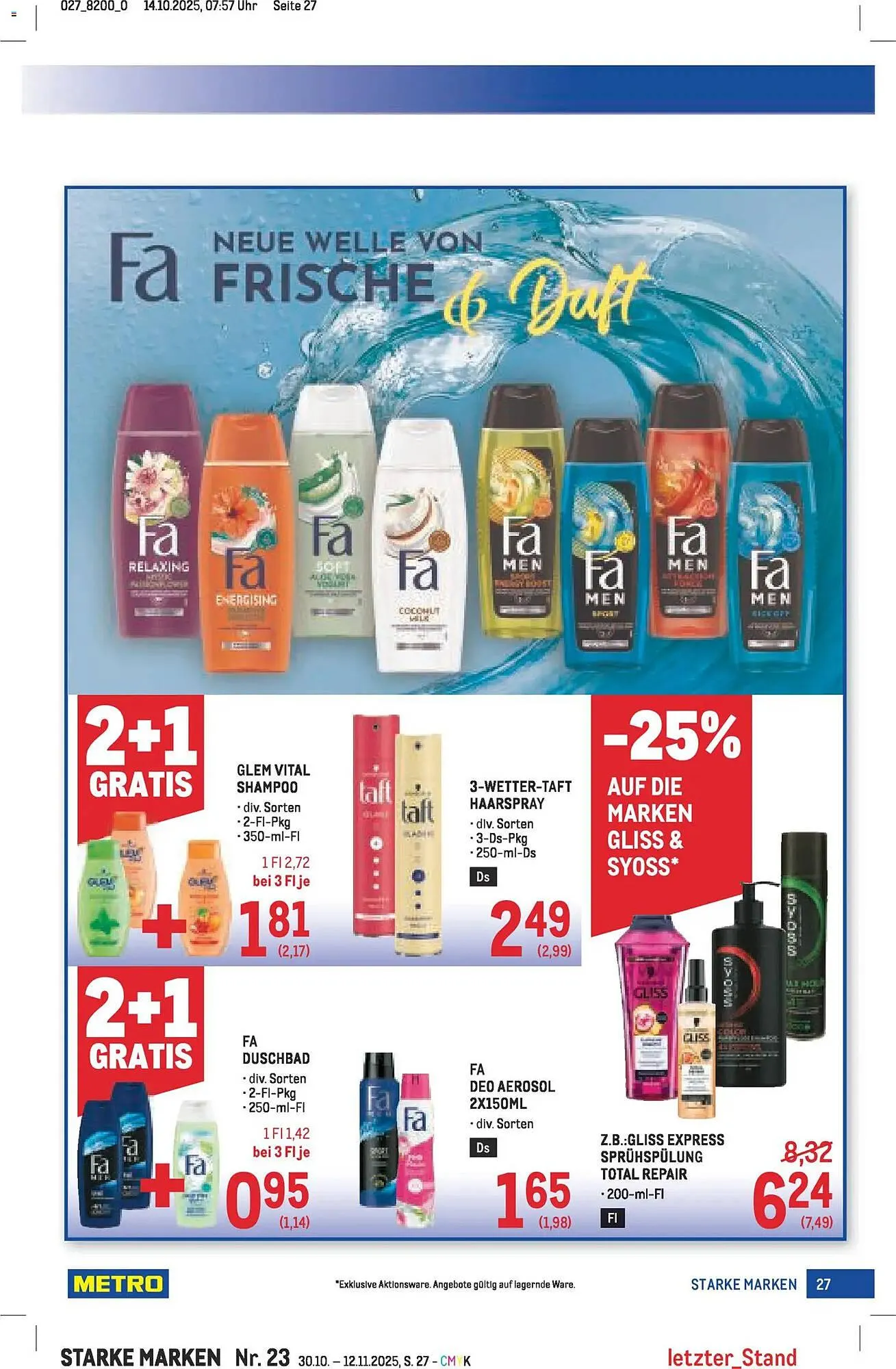 Metro Flugblatt von 30. Oktober bis 12. November 2025 - Flugblätt seite  27