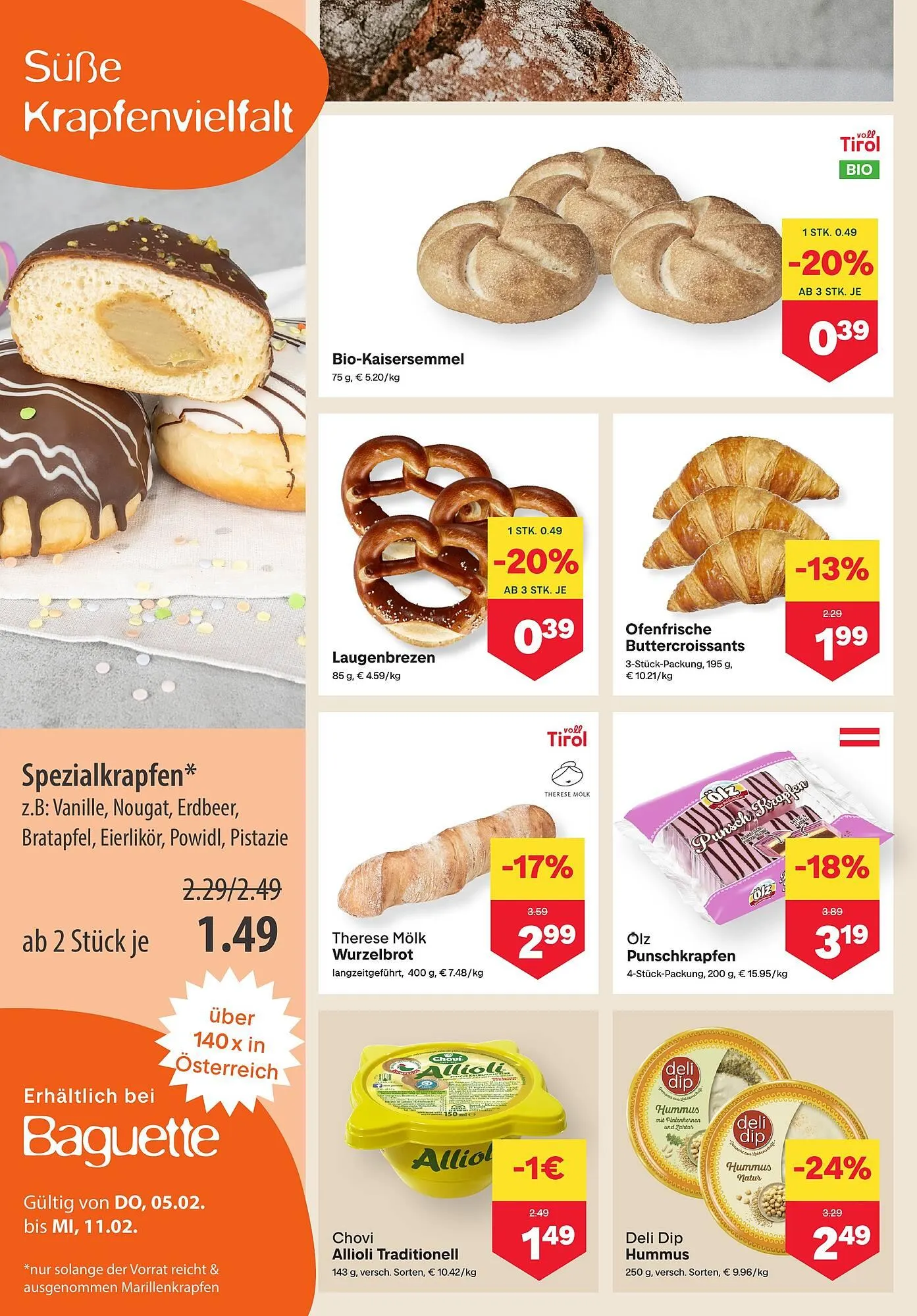 MPreis Flugblatt von 5. Februar bis 11. Februar 2026 - Flugblätt seite  4