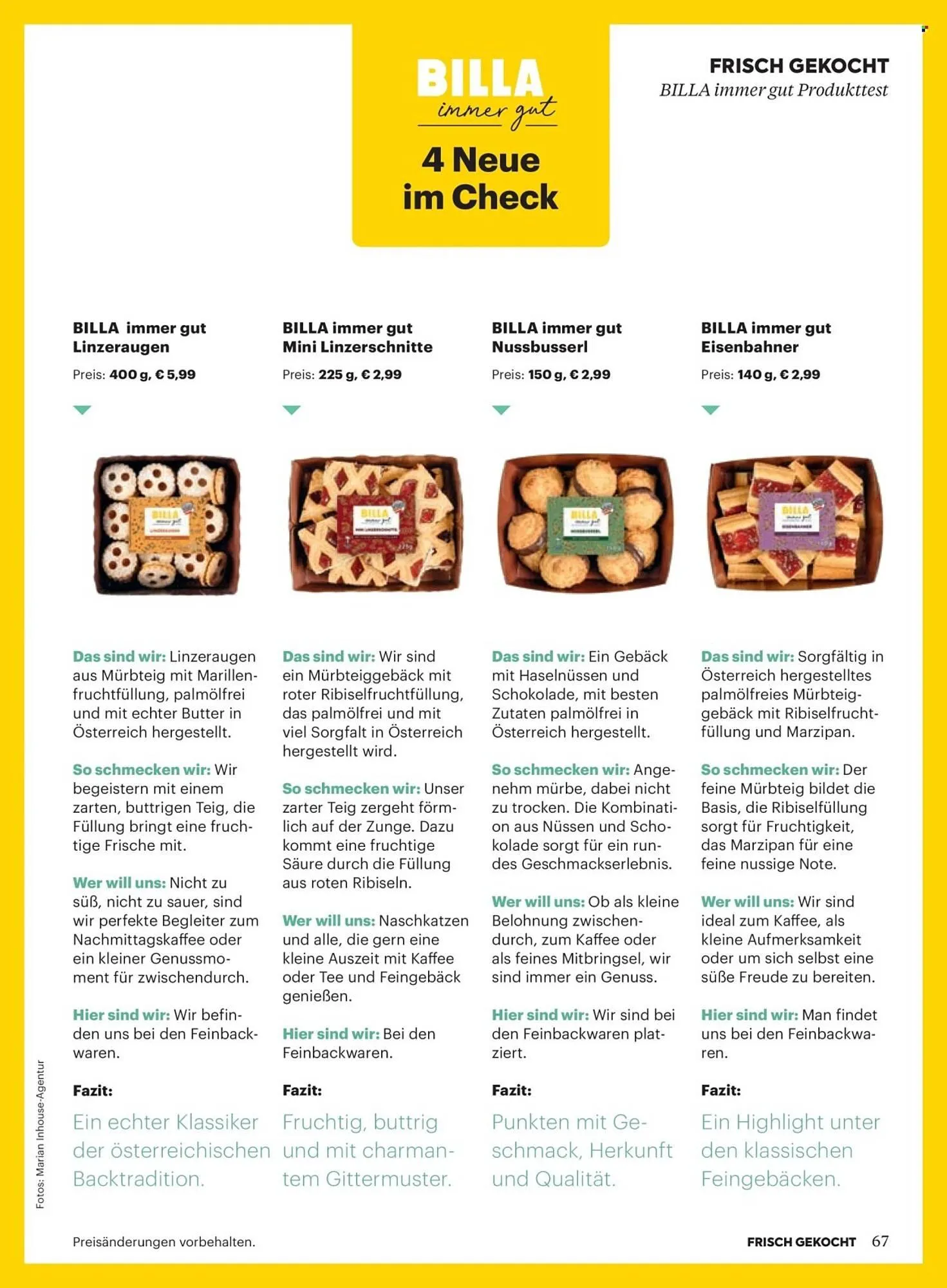 Billa Flugblatt von 1. November bis 30. November 2025 - Flugblätt seite  63