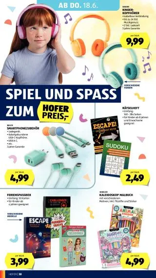 Hofer Flugblatt von 12. Juni bis 18. Juni 2026 - Flugblätt seite  34