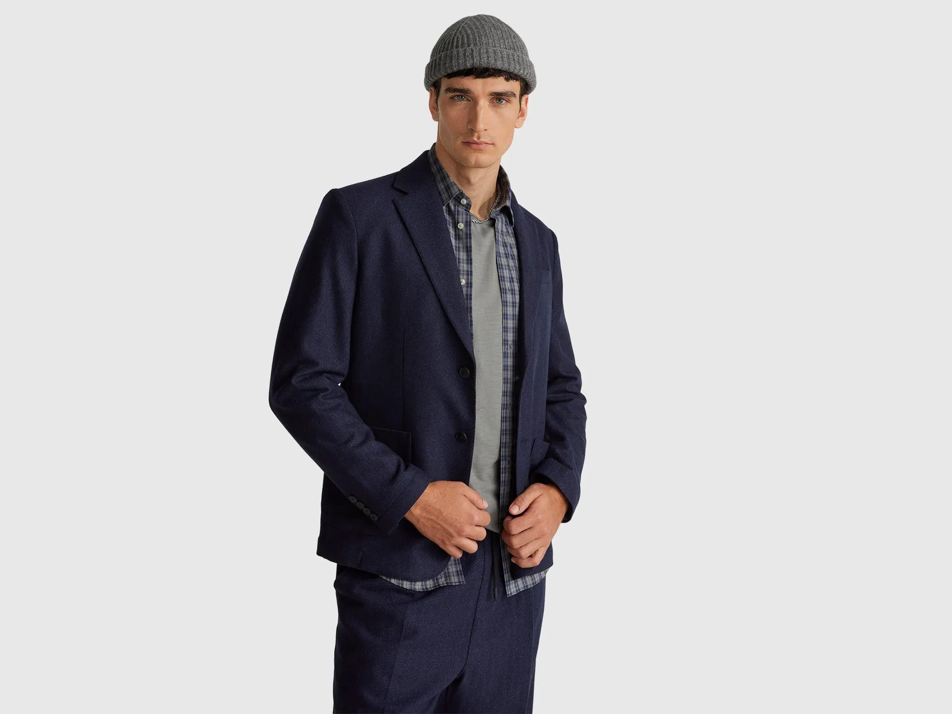 Jacke aus Wollmischung