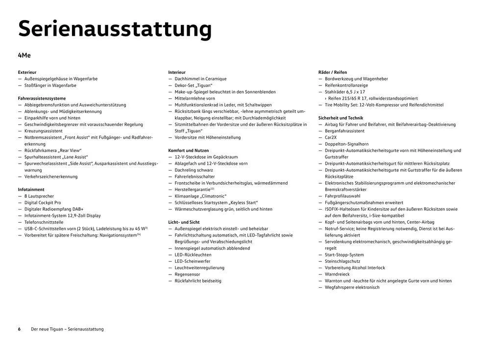 Volkswagen The new Tiguan von 16. Februar bis 16. Februar 2025 - Flugblätt seite 6