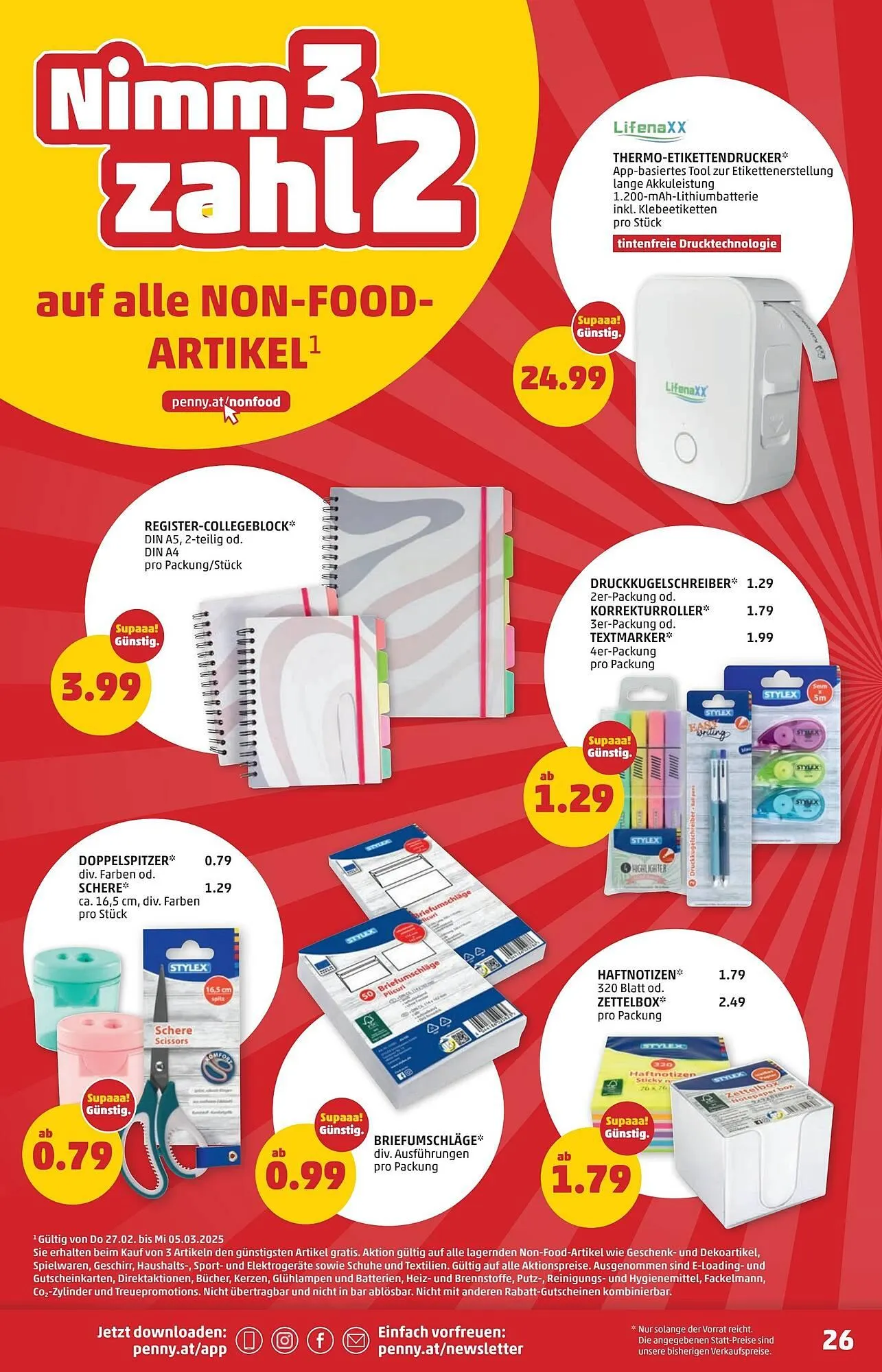 PENNY Flugblatt von 27. Februar bis 5. März 2025 - Flugblätt seite  26