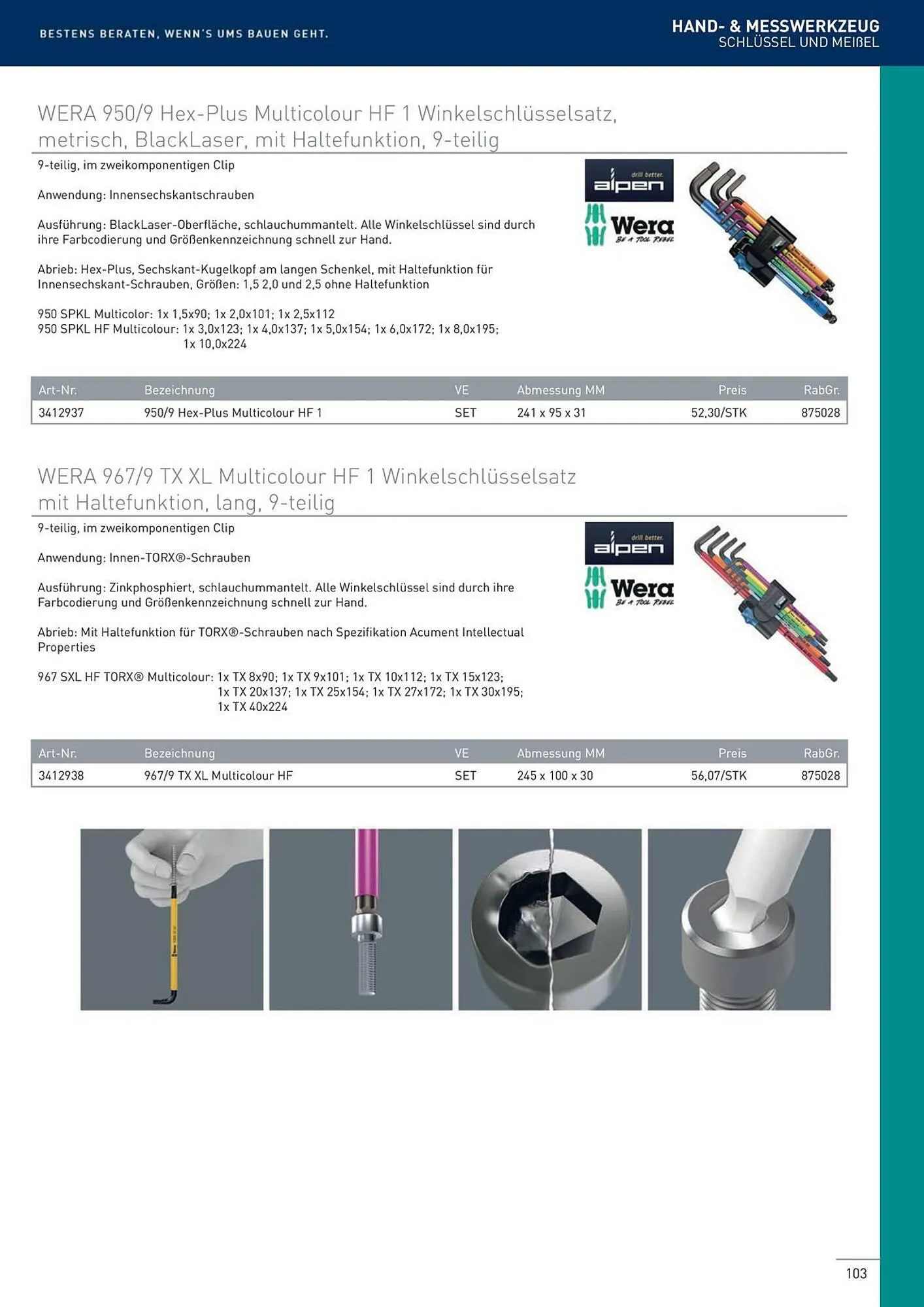 Würth Flugblatt von 22. Februar bis 31. Dezember 2024 - Flugblätt seite  103