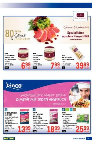 METRO Flugblatt Food - Starke Marken von 17. September bis 30. September 2026 - Flugblätt seite  11