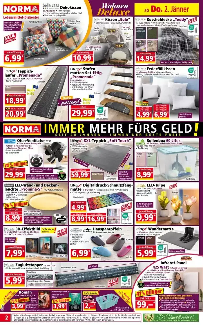 Aktuelle Deals und Angebote von 30. Dezember bis 3. Jänner 2025 - Flugblätt seite 2