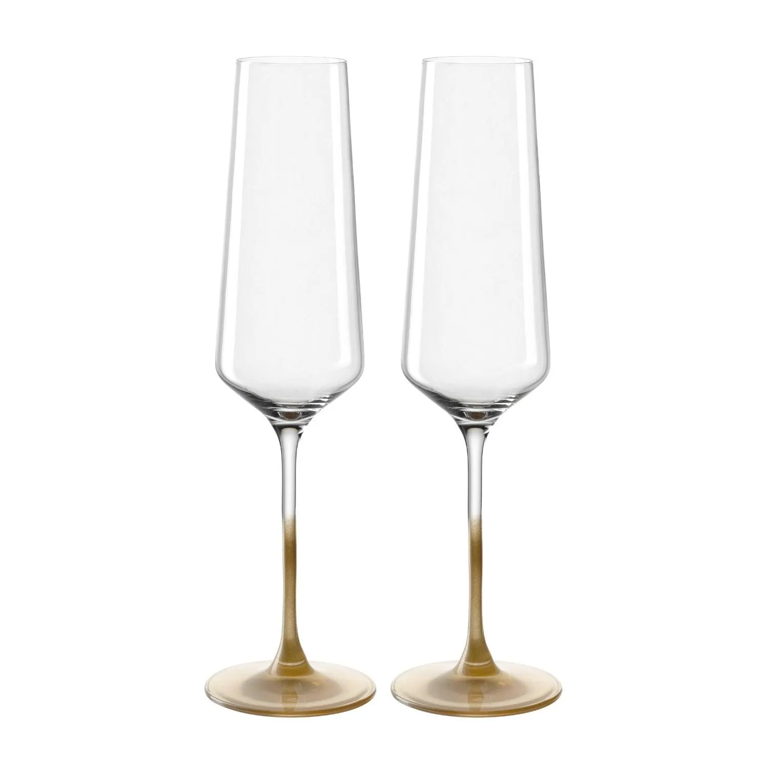 Sektglas PUCCINI 280 ml gold 2er-Set