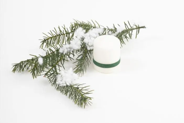 Kaminkerze elfenbein, 80 / 60mm