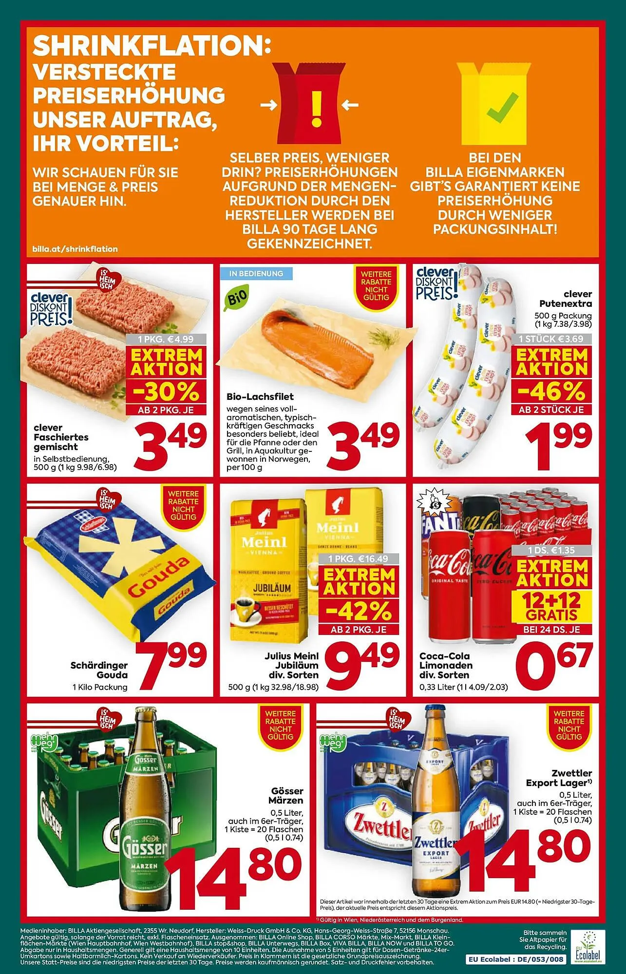 Billa Flugblatt von 2. Jänner bis 7. Jänner 2026 - Flugblätt seite  19