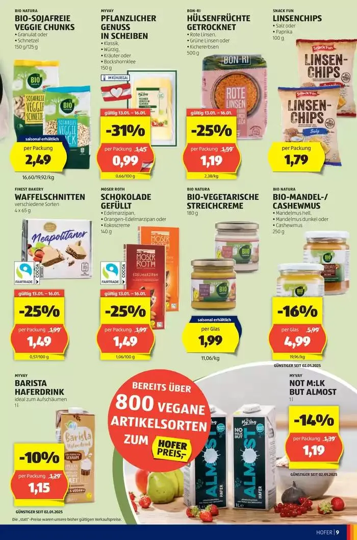 Blättern Sie online im HOFER Flugblatt von 8. Jänner bis 15. Jänner 2025 - Flugblätt seite  11
