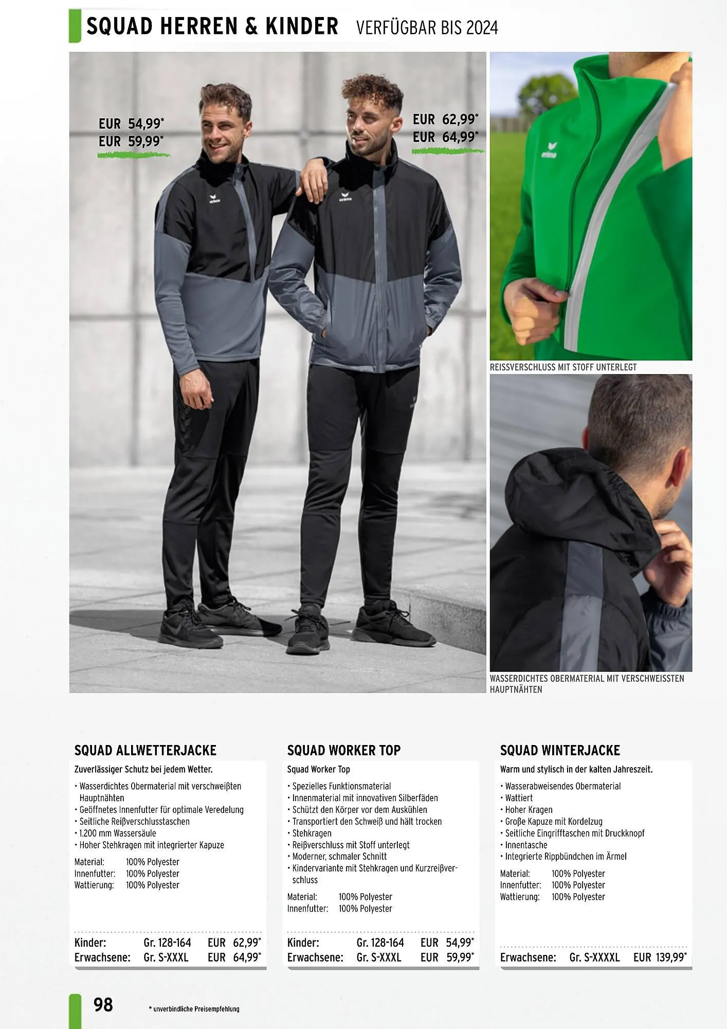 ERIMA Flugblatt von 2. Jänner bis 31. Dezember 2024 - Flugblätt seite  98