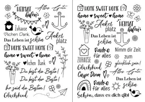 buttinette Transfermotive "Basic", 2 Bogen