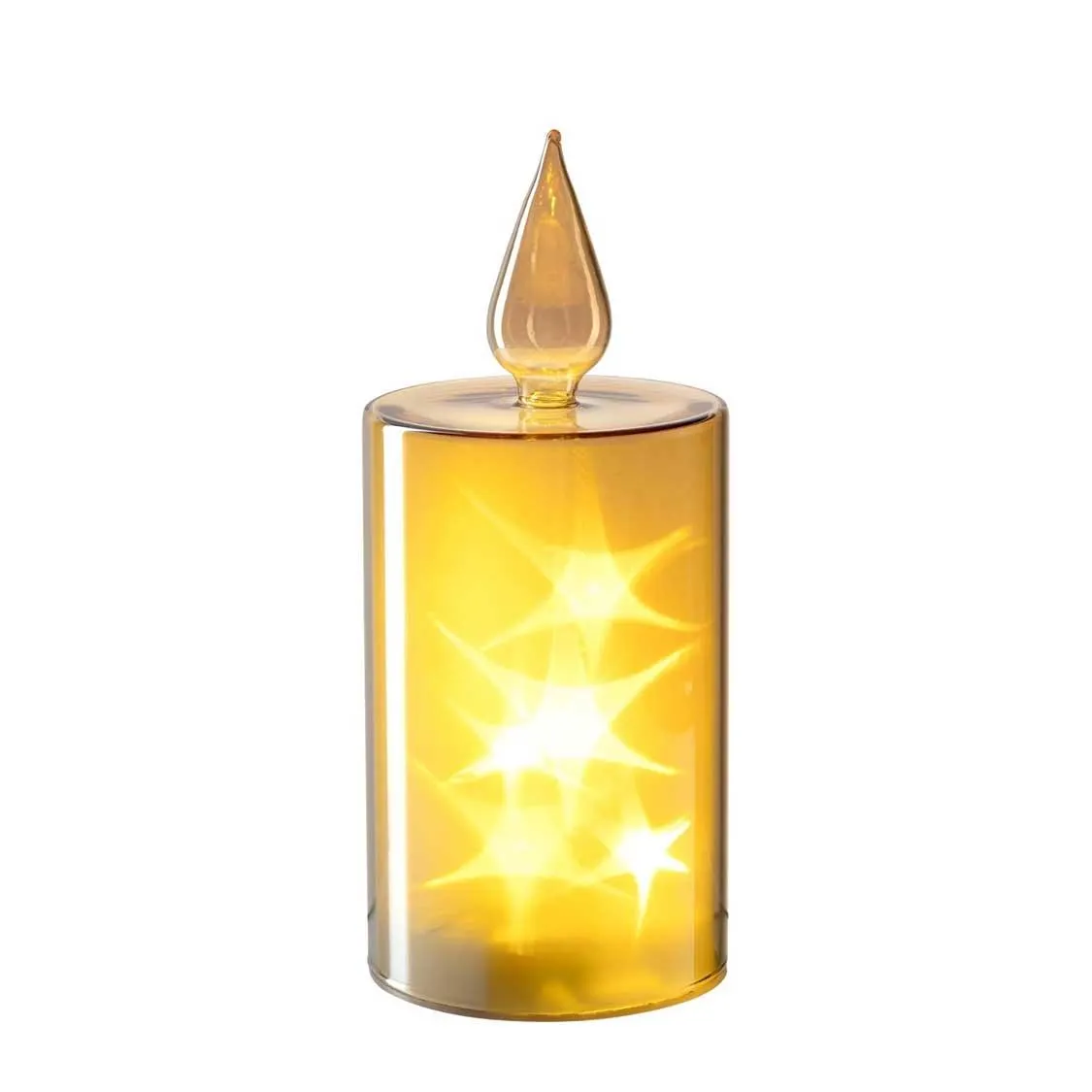 LED Kerze CAPANNA 21 cm gold