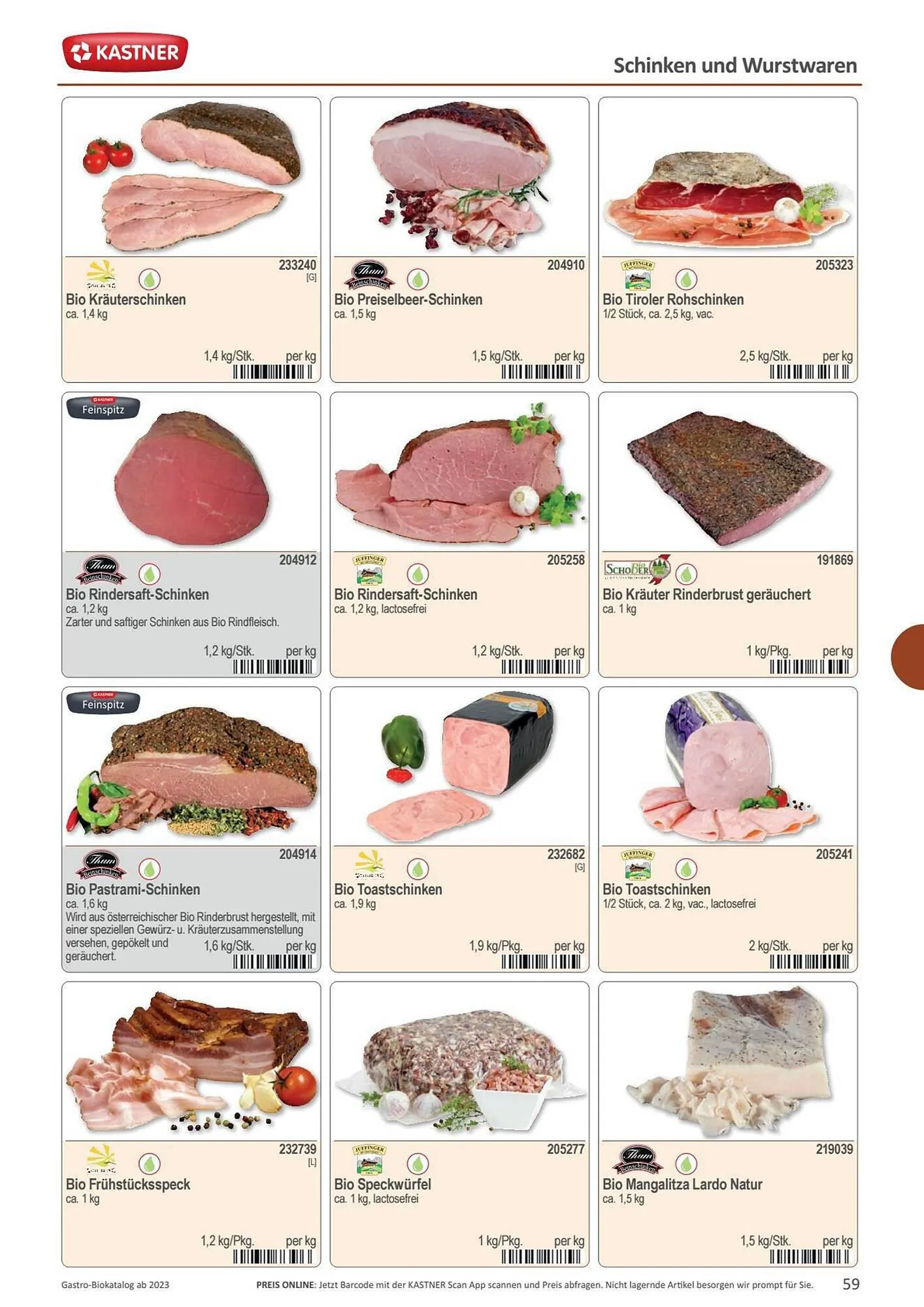 Kastner Flugblatt von 15. September bis 30. Dezember 2023 - Flugblätt seite  61