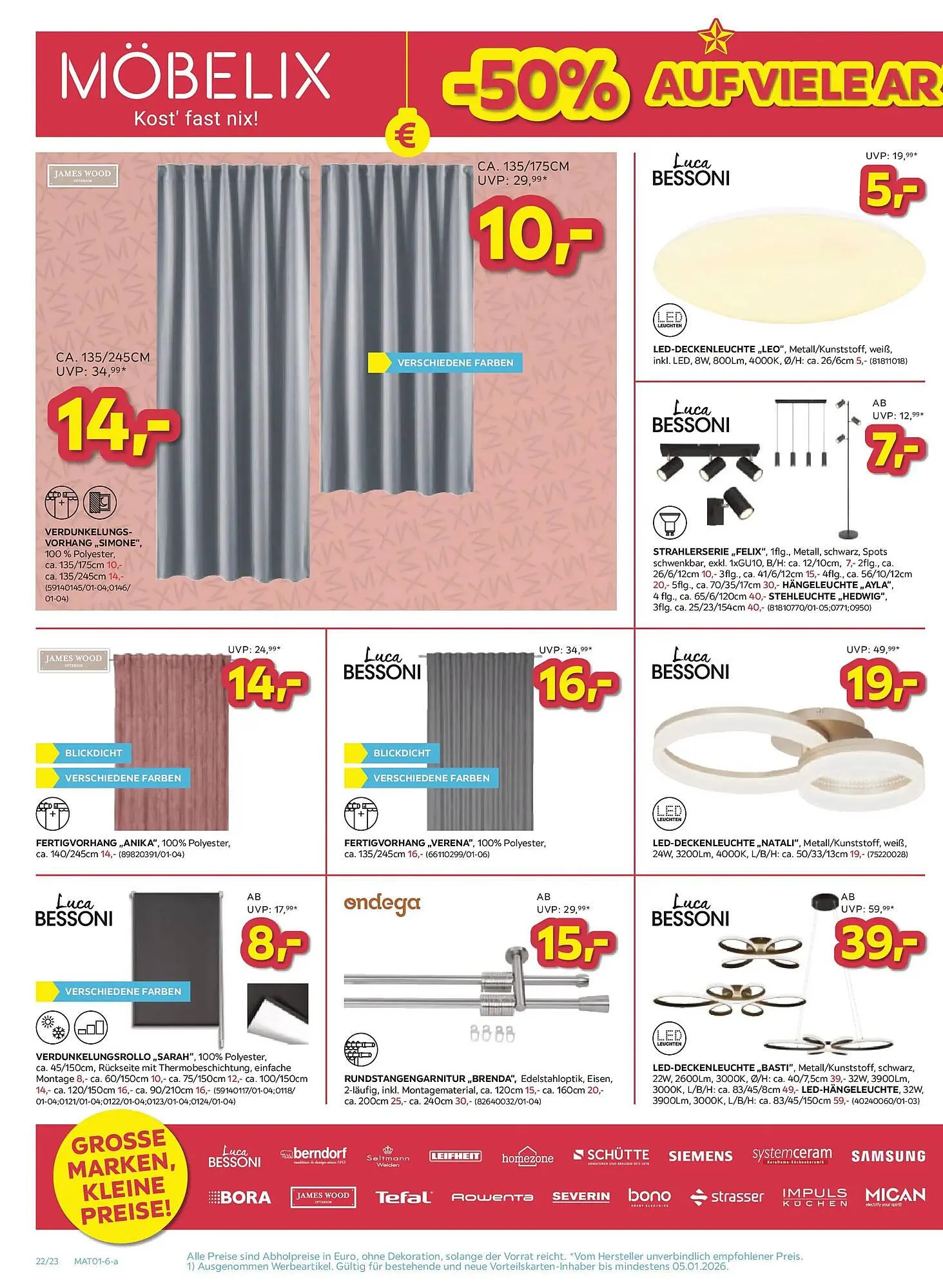 Möbelix Prospekt von 22. Dezember bis 5. Jänner 2026 - Flugblätt seite  22