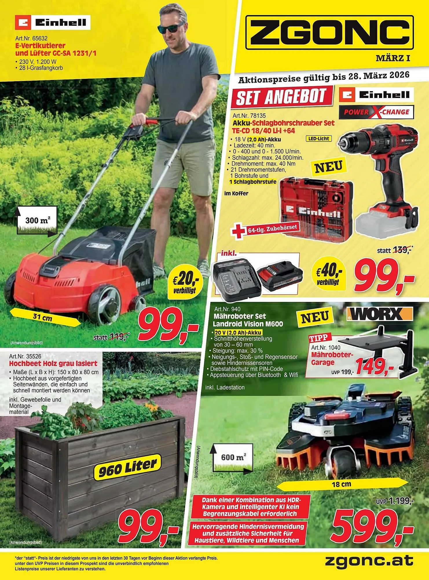 Zgonc Flugblatt von 1. März bis 28. März 2026 - Flugblätt seite 1