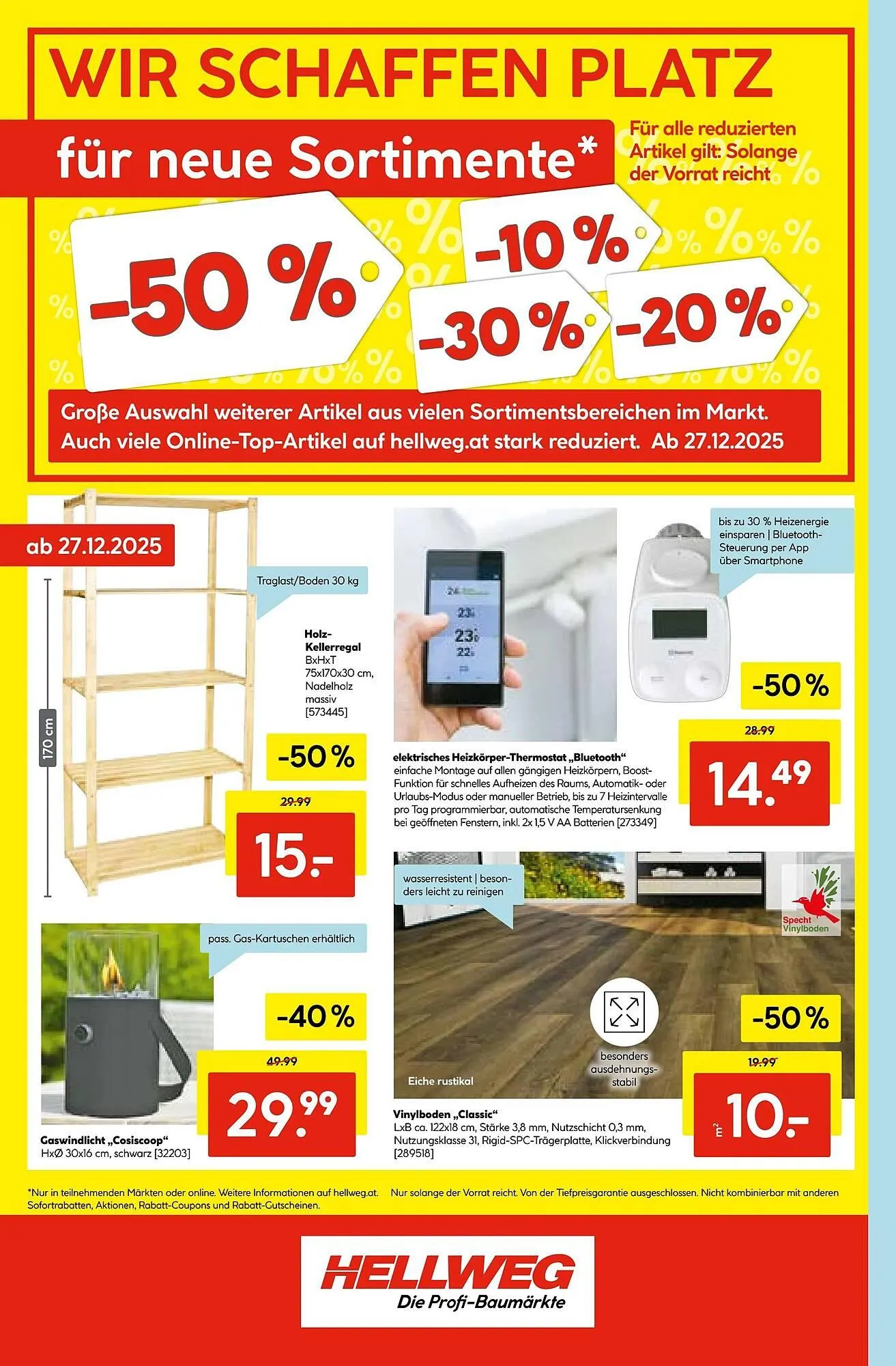 Hellweg Prospekt von 22. Dezember bis 31. Dezember 2025 - Flugblätt seite  10