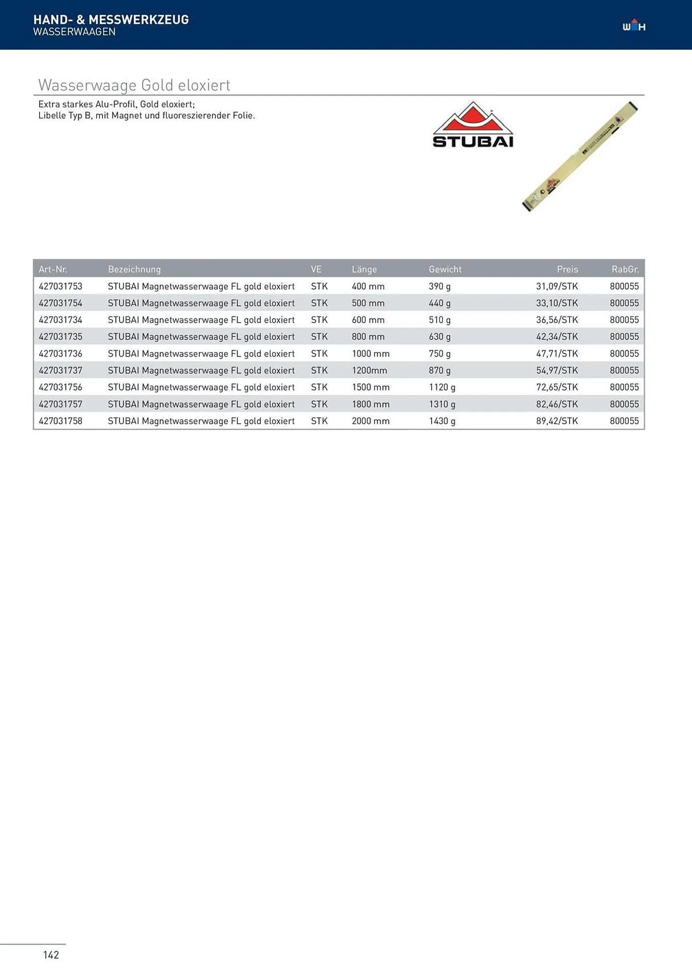 Würth Flugblatt von 22. Februar bis 31. Dezember 2024 - Flugblätt seite  142