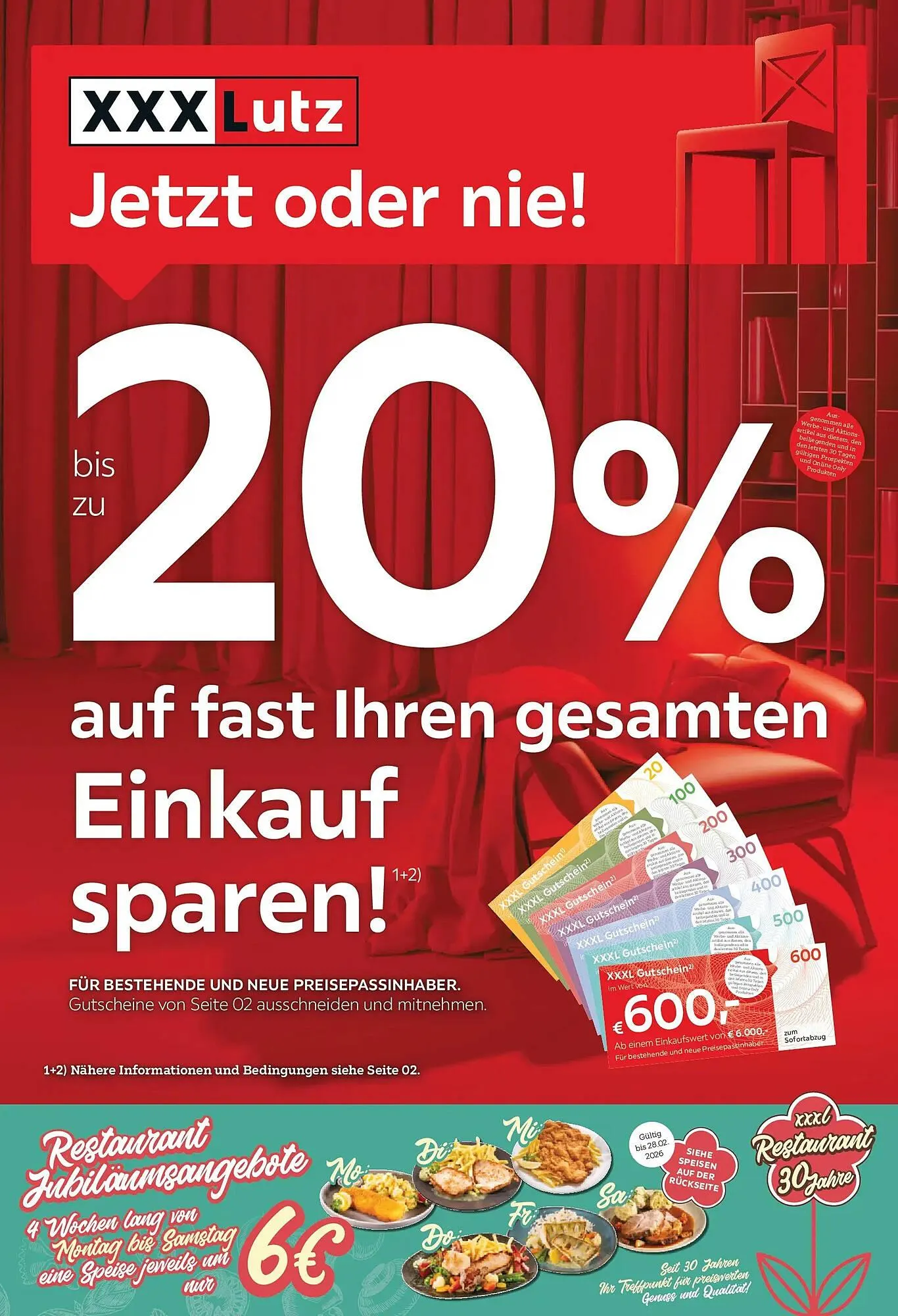 XXXLutz Prospekt von 3. Februar bis 11. Februar 2026 - Flugblätt seite  1