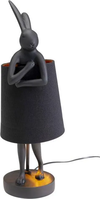 Tischleuchte Animal Rabbit Matt Schwarz 50cm