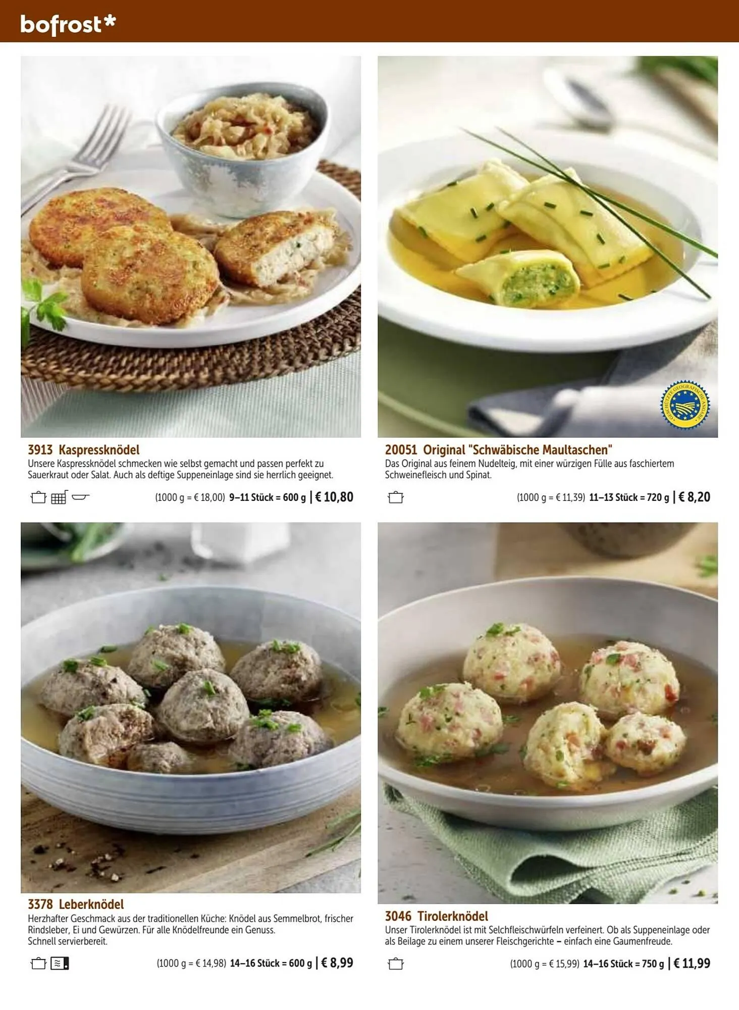 Bofrost Flugblatt von 25. September bis 29. Februar 2024 - Flugblätt seite 72