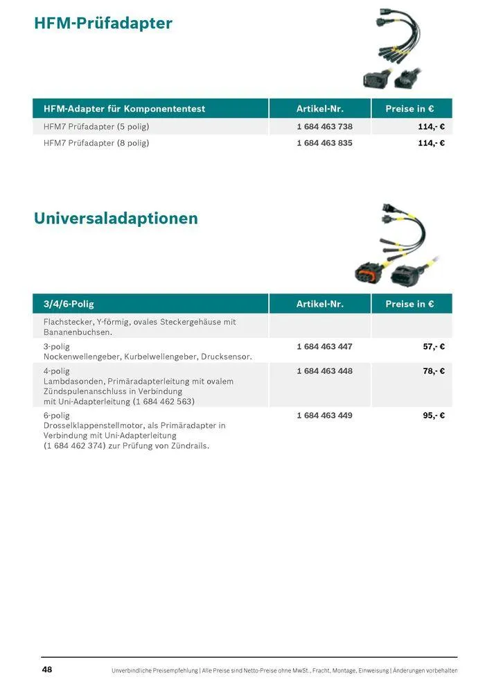 Werkstattausrüstung von Bosch von 21. Mai bis 31. Dezember 2024 - Flugblätt seite  48
