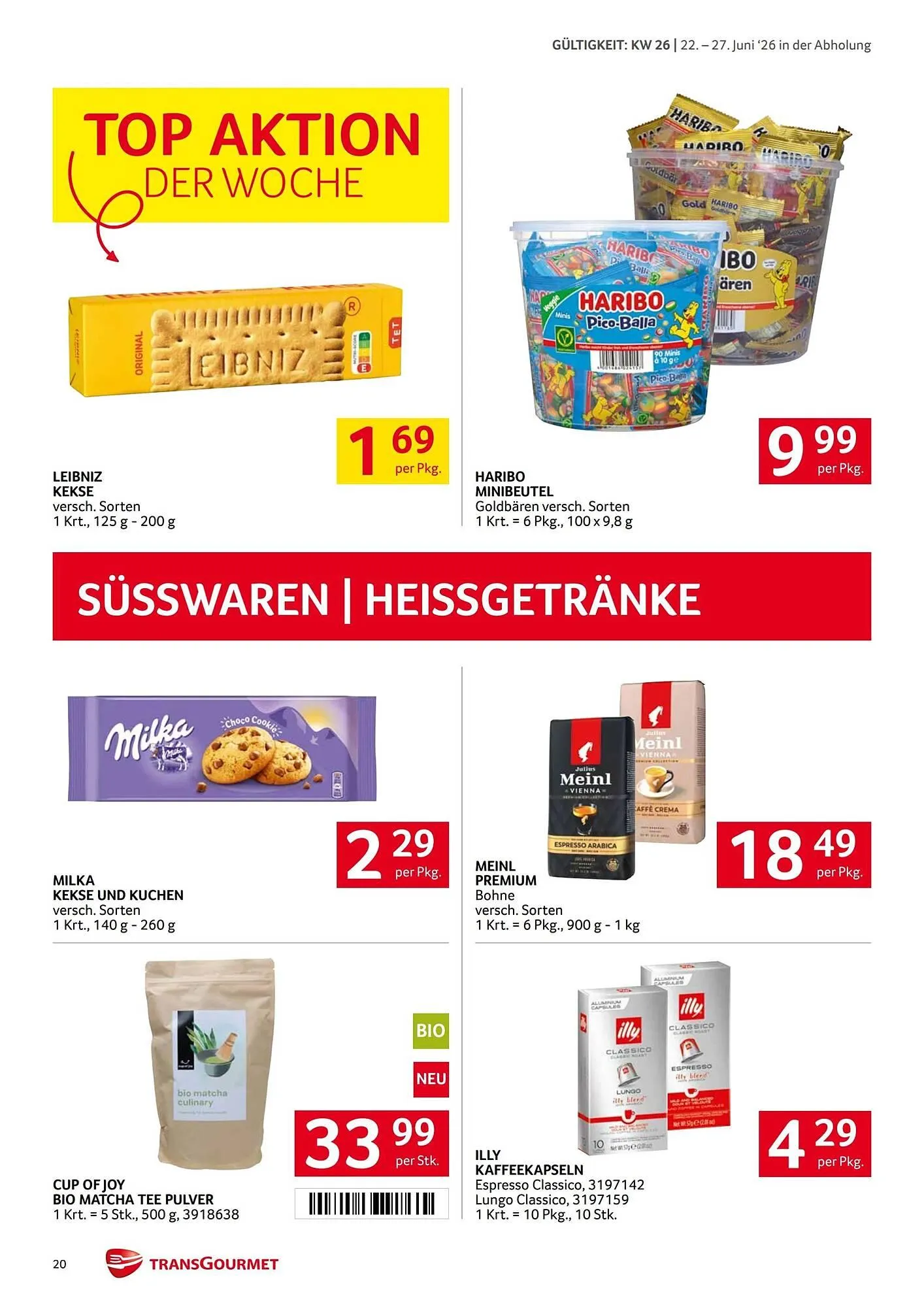 Transgourmet Flugblatt von 22. Juni bis 27. Juni 2026 - Flugblätt seite  19