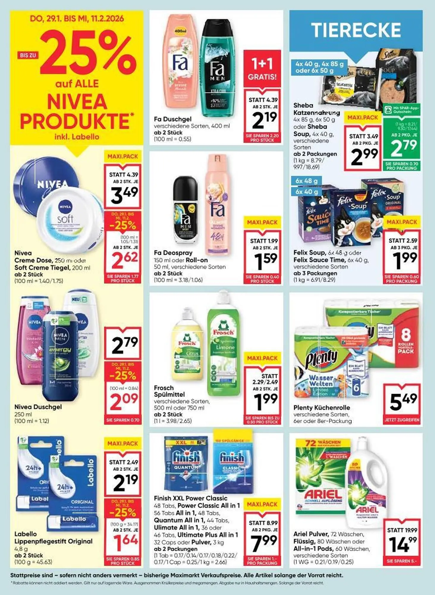 Maximarkt Flugblatt von 29. Jänner bis 4. Februar 2026 - Flugblätt seite  16