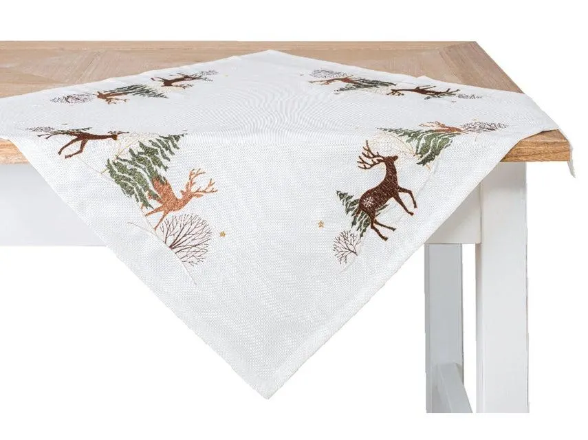 Tischdecke X-Mas Hirsch - 80x80 cm