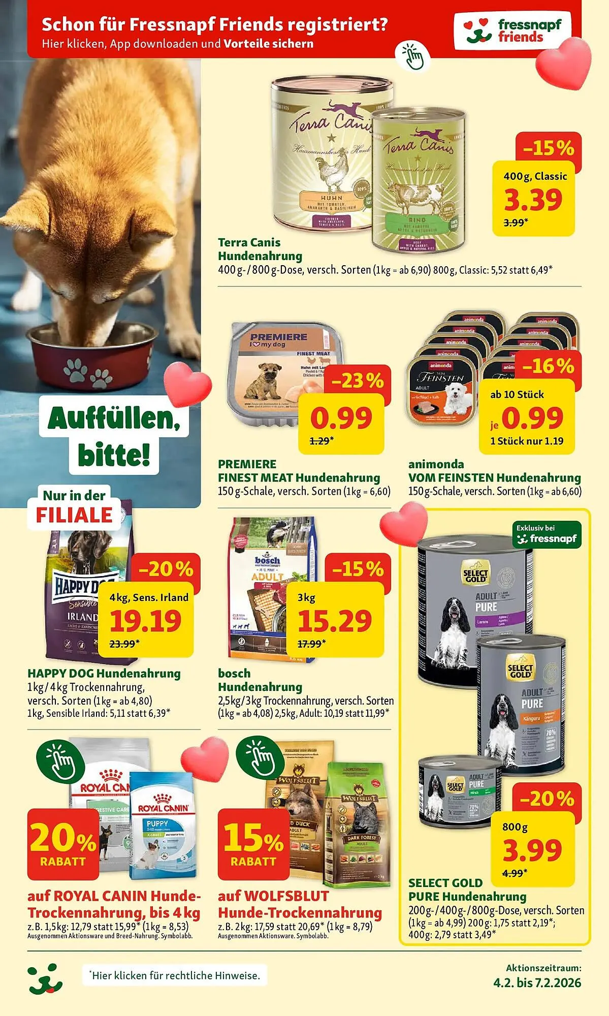 Fressnapf Flugblatt von 4. Februar bis 7. Februar 2026 - Flugblätt seite  4